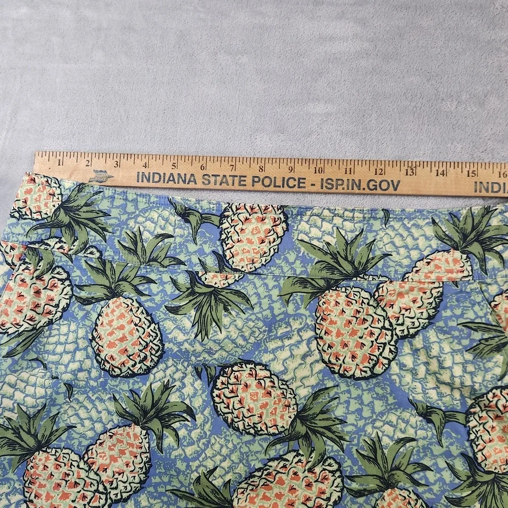 Talbots Pineapple Pencil Skirt Womens Size 12  Green Fruit Novelty Career‎